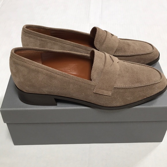 aquatalia suede loafers